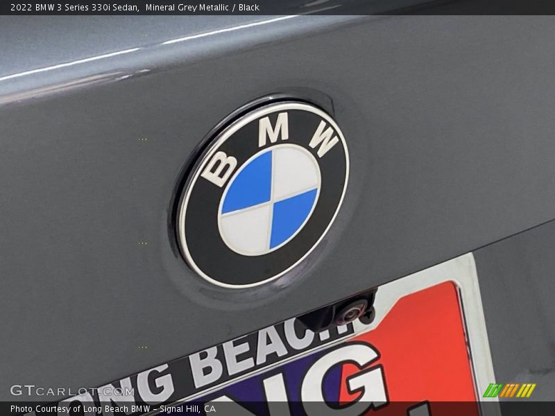 Mineral Grey Metallic / Black 2022 BMW 3 Series 330i Sedan