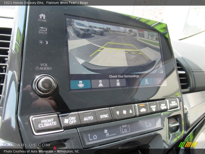Platinum White Pearl / Beige 2021 Honda Odyssey Elite