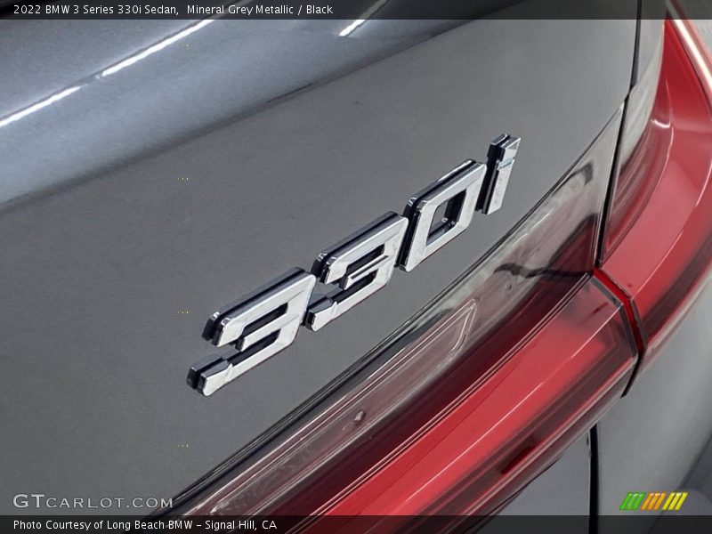 Mineral Grey Metallic / Black 2022 BMW 3 Series 330i Sedan