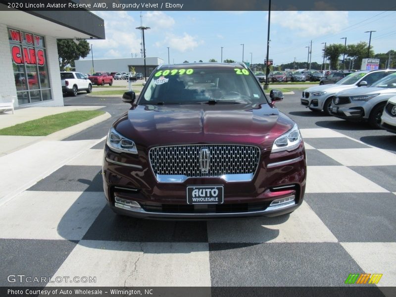 Burgundy Velvet / Ebony 2020 Lincoln Aviator Reserve AWD