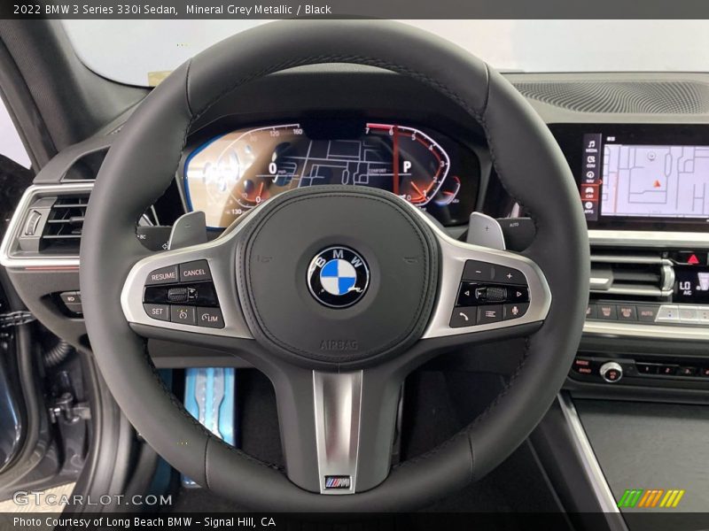 Mineral Grey Metallic / Black 2022 BMW 3 Series 330i Sedan