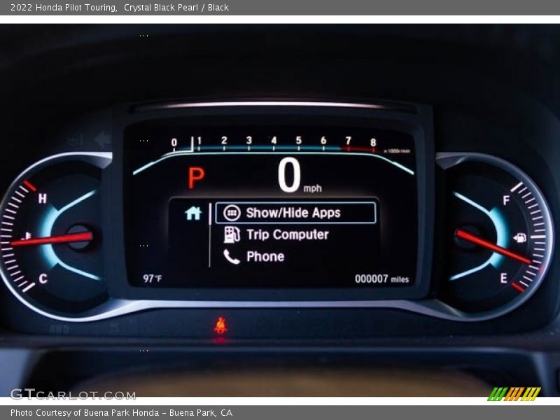  2022 Pilot Touring Touring Gauges