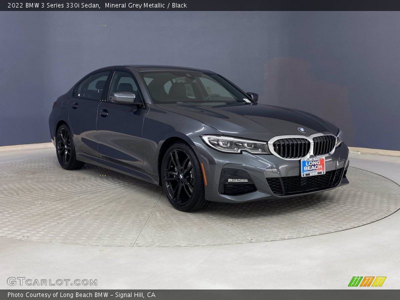 Mineral Grey Metallic / Black 2022 BMW 3 Series 330i Sedan