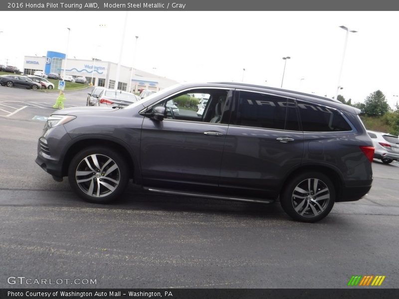 Modern Steel Metallic / Gray 2016 Honda Pilot Touring AWD