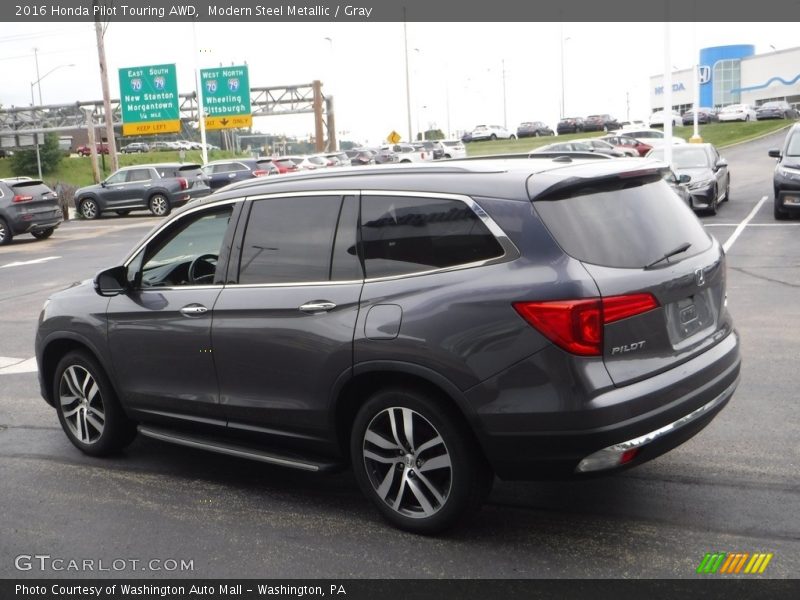 Modern Steel Metallic / Gray 2016 Honda Pilot Touring AWD