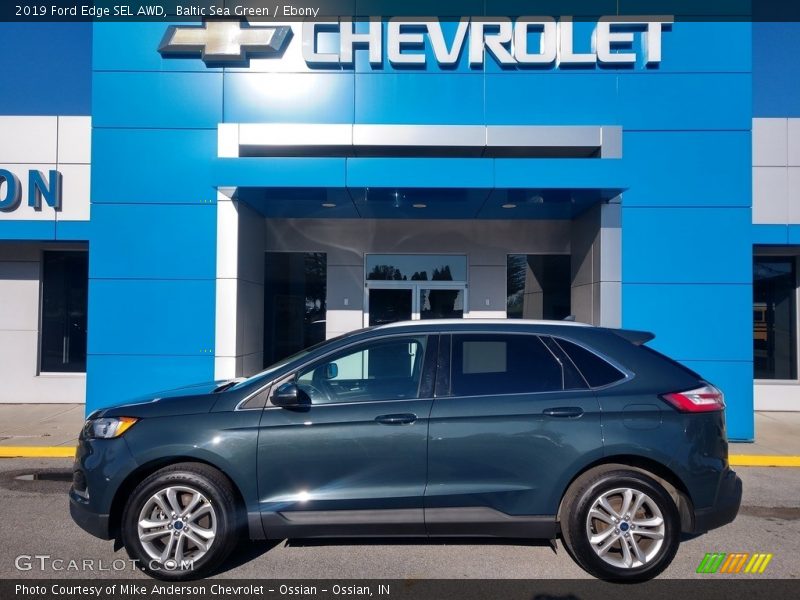 Baltic Sea Green / Ebony 2019 Ford Edge SEL AWD