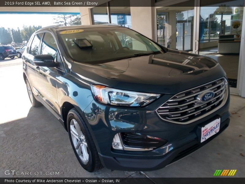 Baltic Sea Green / Ebony 2019 Ford Edge SEL AWD