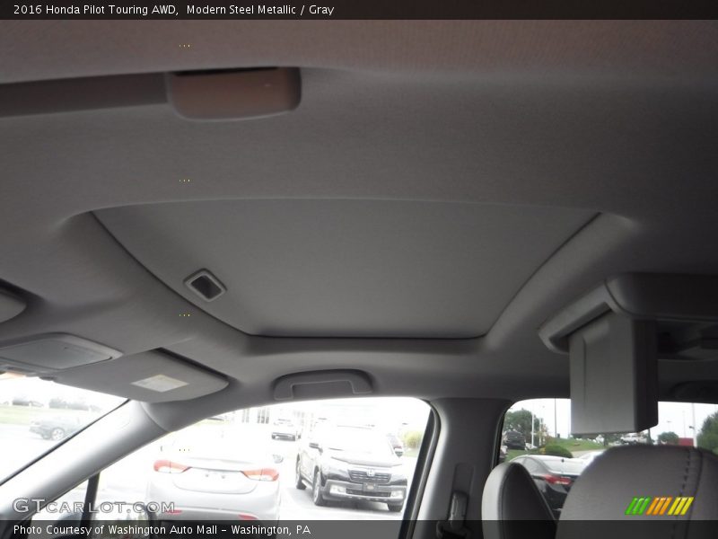 Modern Steel Metallic / Gray 2016 Honda Pilot Touring AWD
