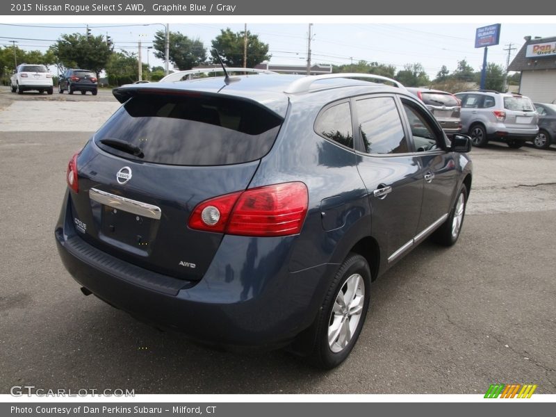 Graphite Blue / Gray 2015 Nissan Rogue Select S AWD