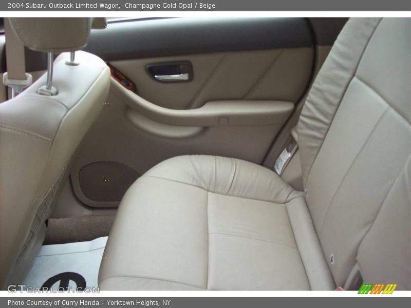 Champagne Gold Opal / Beige 2004 Subaru Outback Limited Wagon
