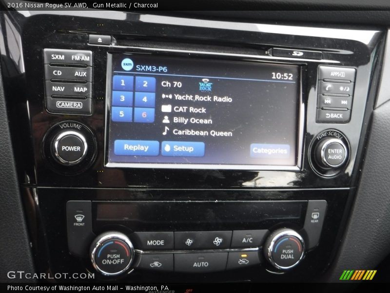 Gun Metallic / Charcoal 2016 Nissan Rogue SV AWD