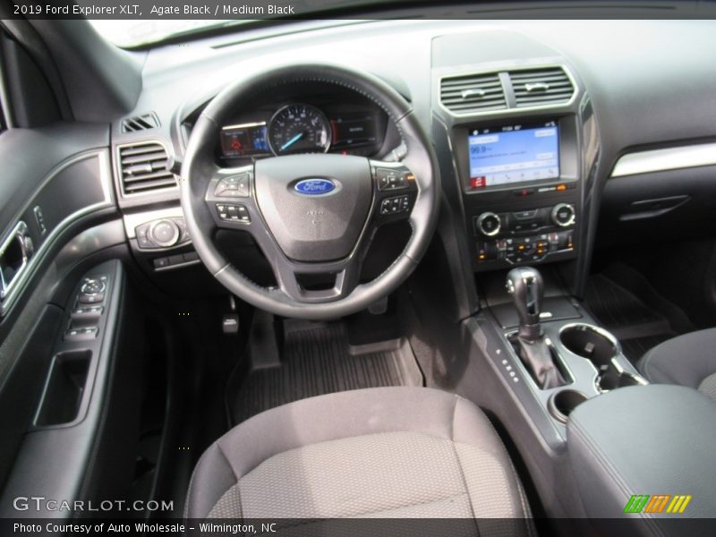Agate Black / Medium Black 2019 Ford Explorer XLT