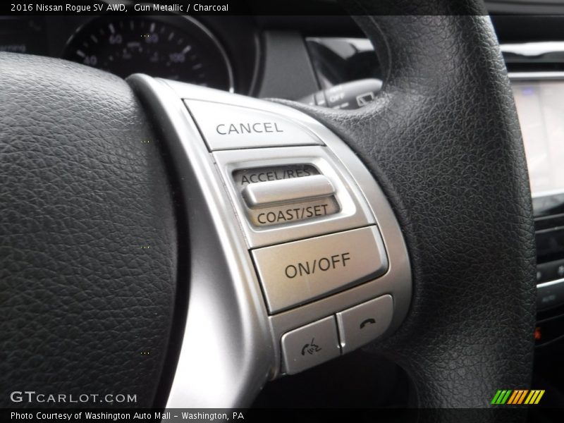 Gun Metallic / Charcoal 2016 Nissan Rogue SV AWD