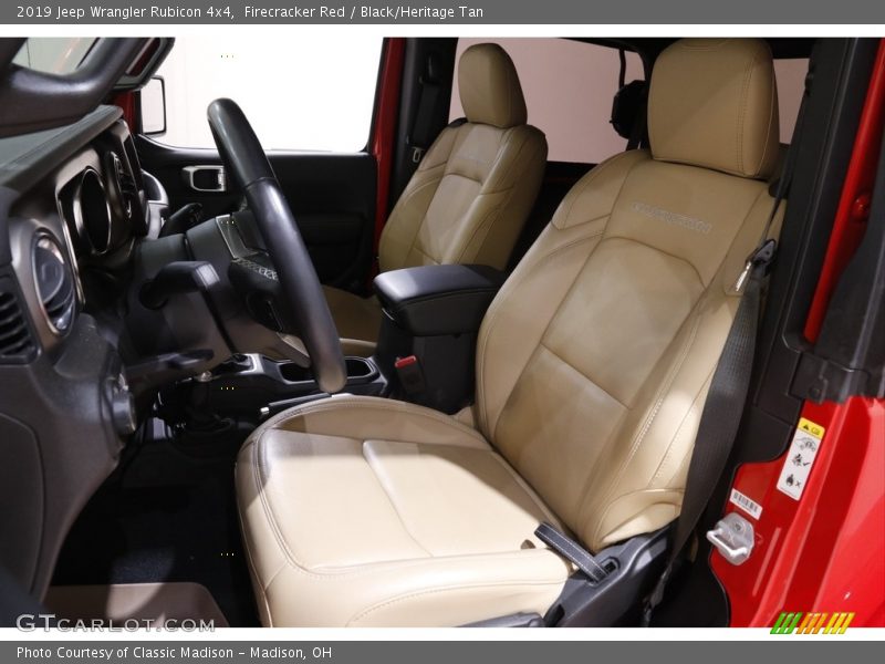 Front Seat of 2019 Wrangler Rubicon 4x4