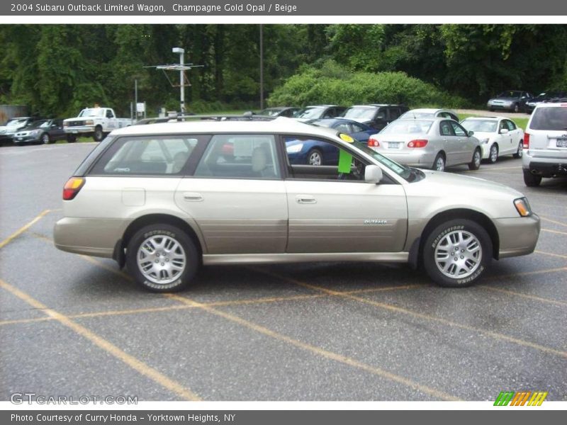 Champagne Gold Opal / Beige 2004 Subaru Outback Limited Wagon