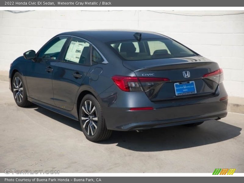 Meteorite Gray Metallic / Black 2022 Honda Civic EX Sedan