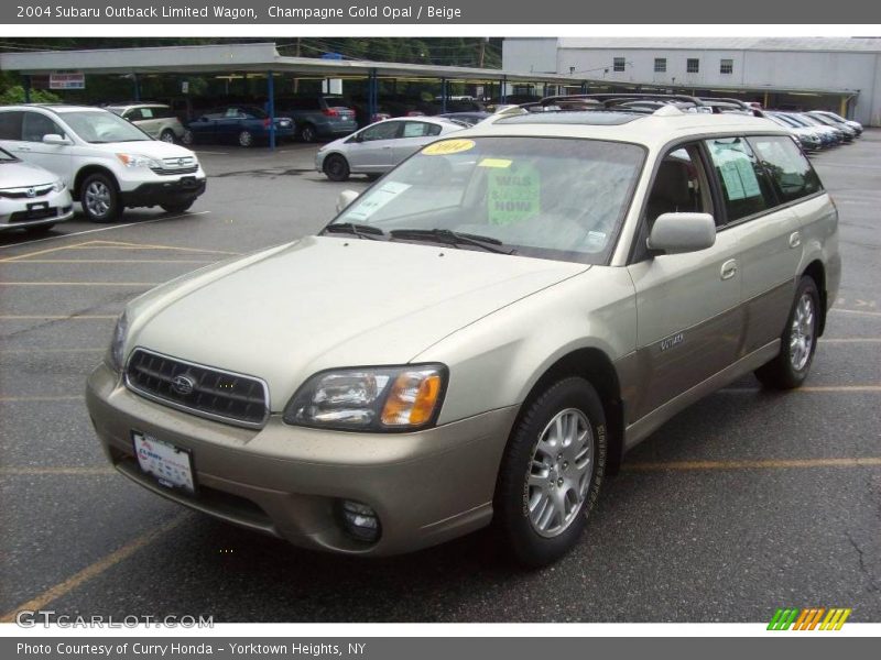 Champagne Gold Opal / Beige 2004 Subaru Outback Limited Wagon