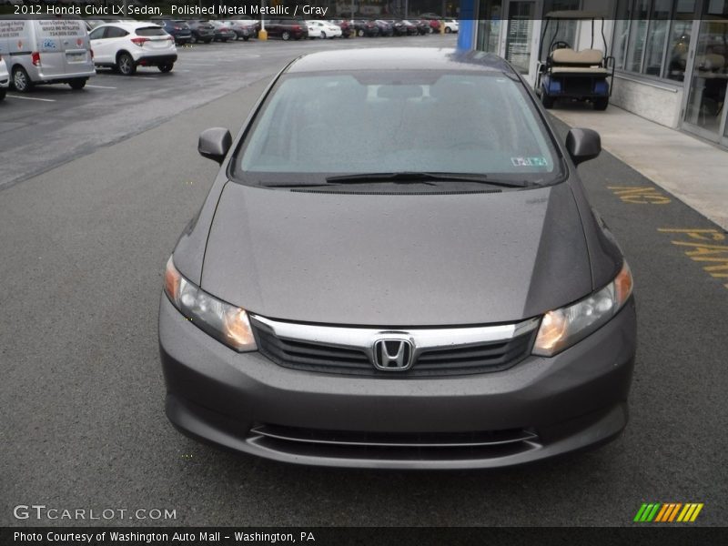 Polished Metal Metallic / Gray 2012 Honda Civic LX Sedan