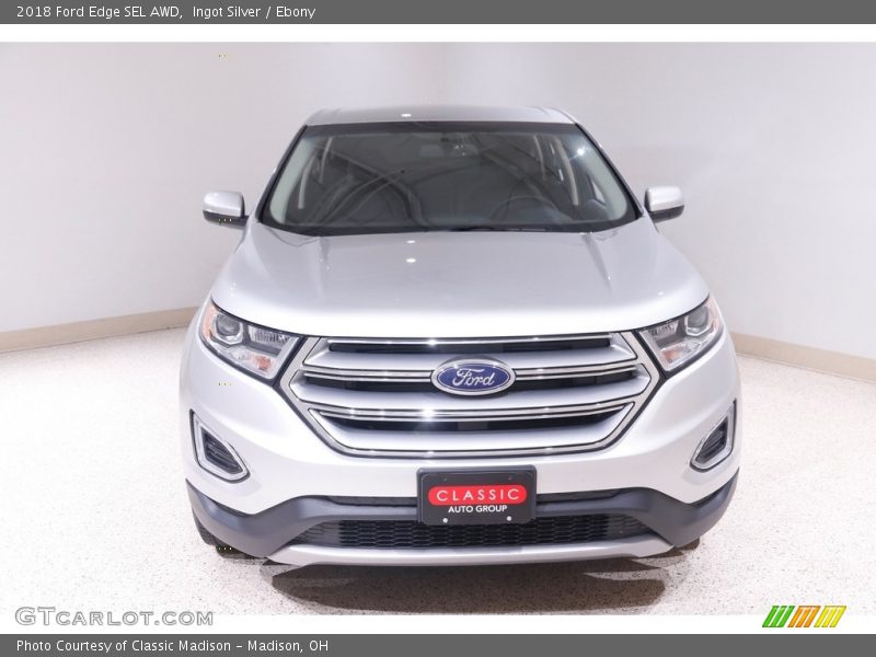 Ingot Silver / Ebony 2018 Ford Edge SEL AWD