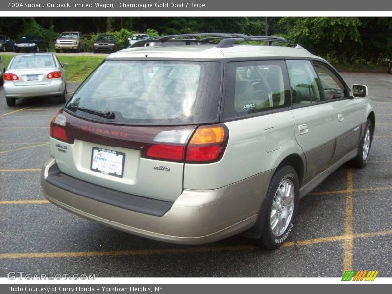 Champagne Gold Opal / Beige 2004 Subaru Outback Limited Wagon