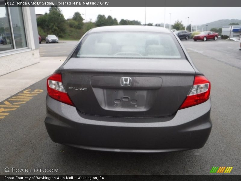 Polished Metal Metallic / Gray 2012 Honda Civic LX Sedan