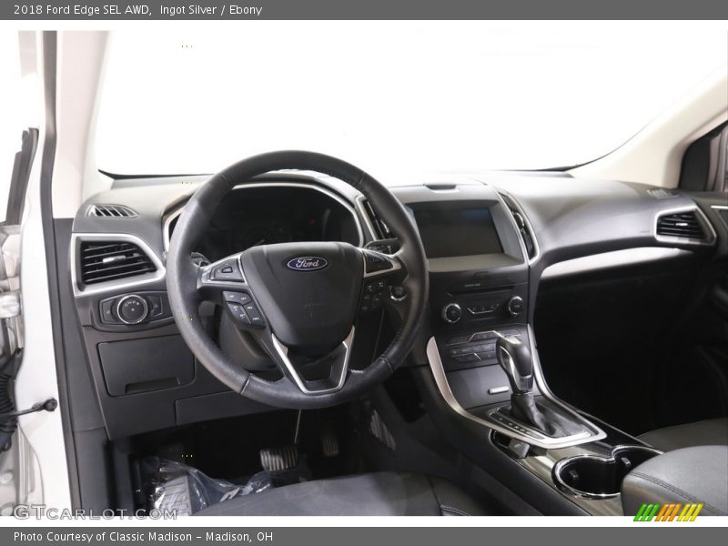 Ingot Silver / Ebony 2018 Ford Edge SEL AWD