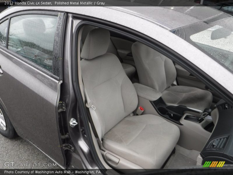 Polished Metal Metallic / Gray 2012 Honda Civic LX Sedan