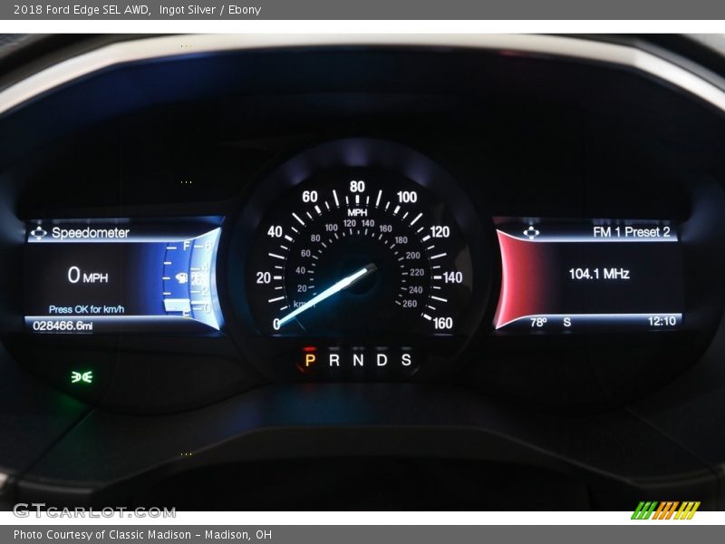 Ingot Silver / Ebony 2018 Ford Edge SEL AWD
