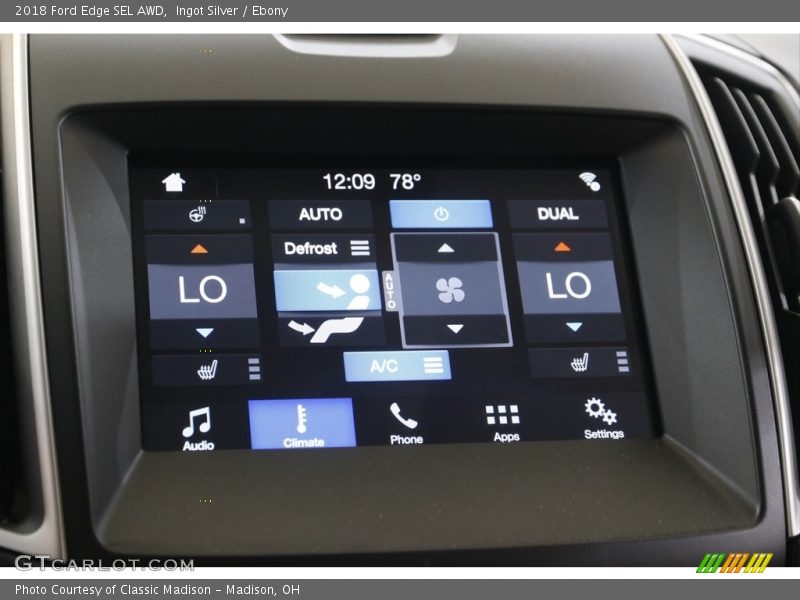 Ingot Silver / Ebony 2018 Ford Edge SEL AWD