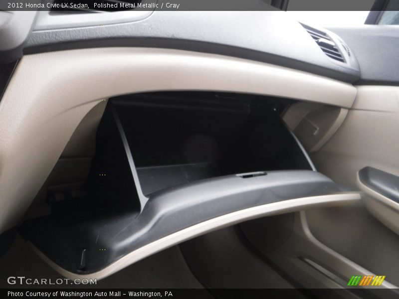 Polished Metal Metallic / Gray 2012 Honda Civic LX Sedan