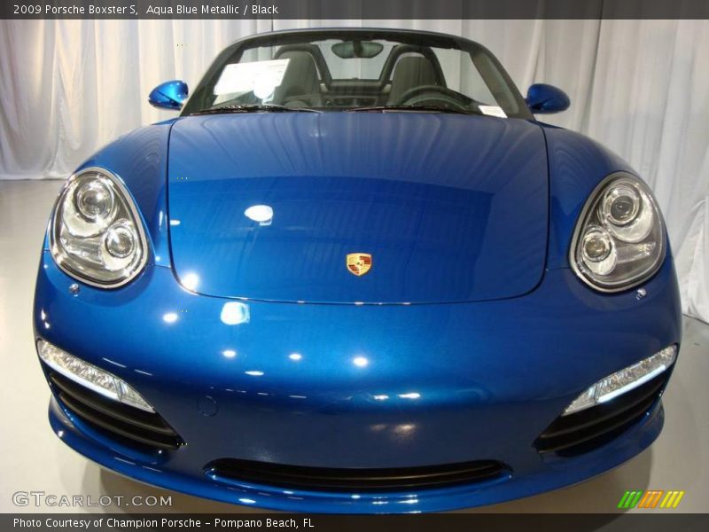 Aqua Blue Metallic / Black 2009 Porsche Boxster S