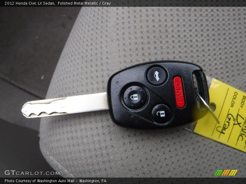 Polished Metal Metallic / Gray 2012 Honda Civic LX Sedan