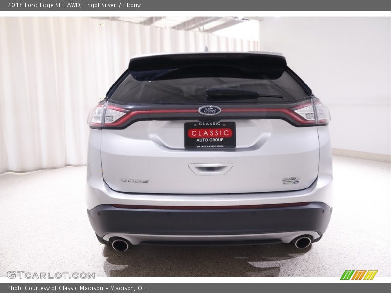 Ingot Silver / Ebony 2018 Ford Edge SEL AWD