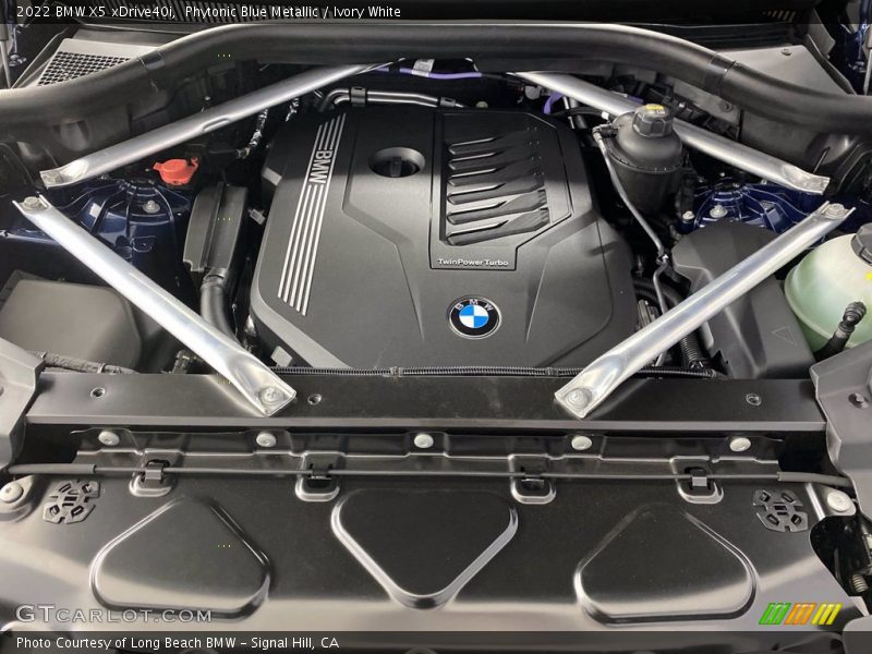 Phytonic Blue Metallic / Ivory White 2022 BMW X5 xDrive40i