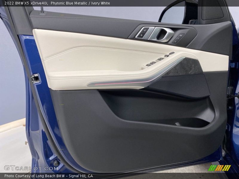 Phytonic Blue Metallic / Ivory White 2022 BMW X5 xDrive40i