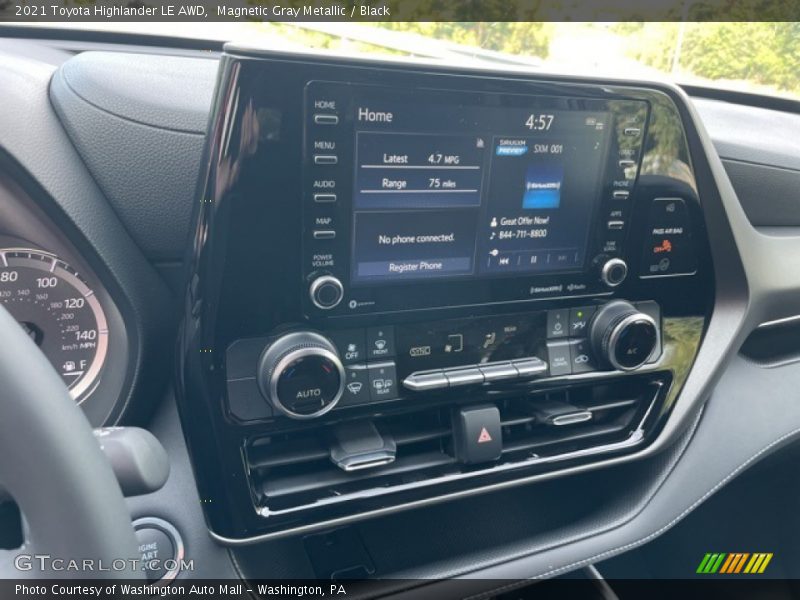 Magnetic Gray Metallic / Black 2021 Toyota Highlander LE AWD