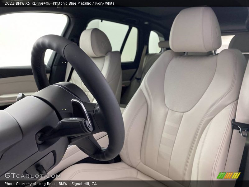 Phytonic Blue Metallic / Ivory White 2022 BMW X5 xDrive40i