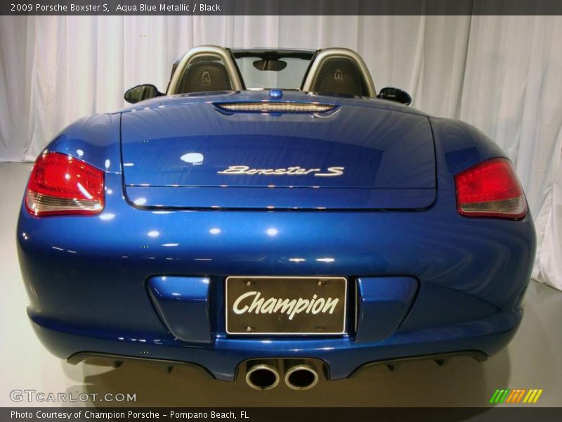 Aqua Blue Metallic / Black 2009 Porsche Boxster S