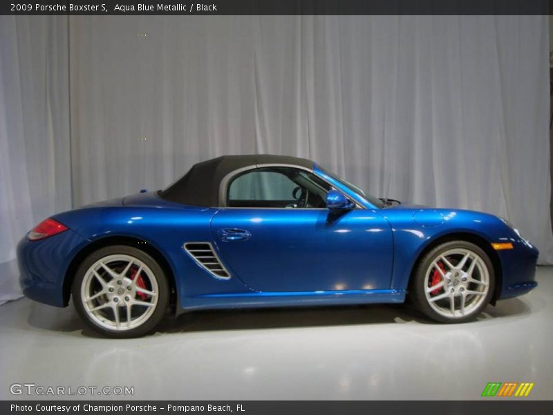 Aqua Blue Metallic / Black 2009 Porsche Boxster S