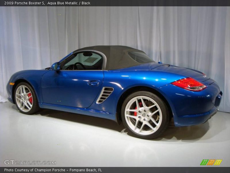 Aqua Blue Metallic / Black 2009 Porsche Boxster S