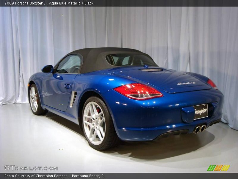 Aqua Blue Metallic / Black 2009 Porsche Boxster S