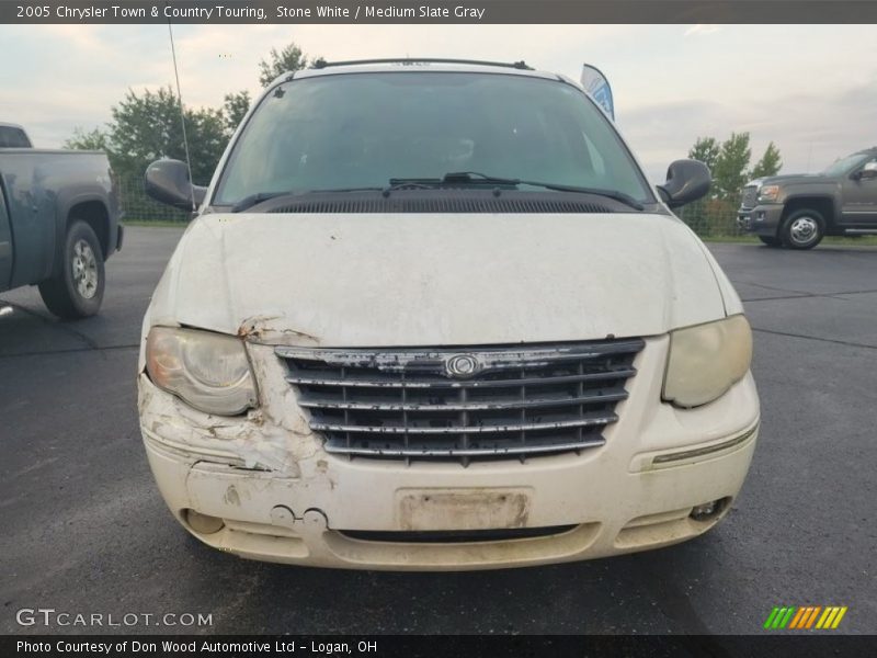 Stone White / Medium Slate Gray 2005 Chrysler Town & Country Touring
