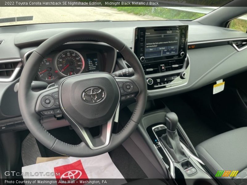 Midnight Black Metallic / Black 2022 Toyota Corolla Hatchback SE Nightshade Edition