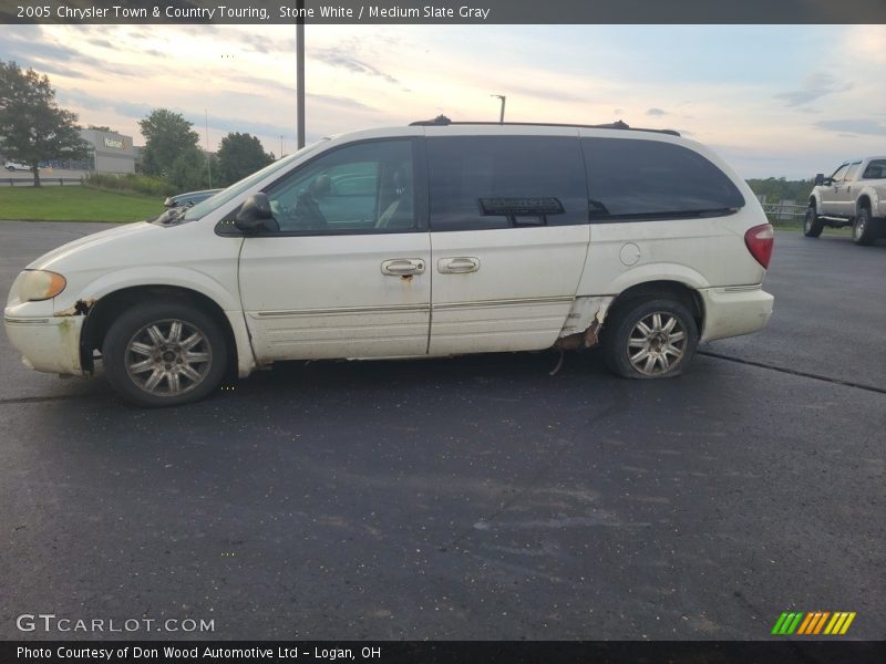 Stone White / Medium Slate Gray 2005 Chrysler Town & Country Touring