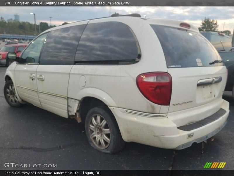 Stone White / Medium Slate Gray 2005 Chrysler Town & Country Touring