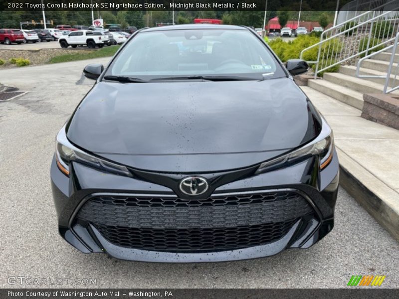 Midnight Black Metallic / Black 2022 Toyota Corolla Hatchback SE Nightshade Edition