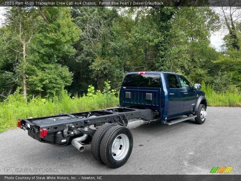 Patriot Blue Pearl / Diesel Gray/Black 2021 Ram 4500 Tradesman Crew Cab 4x4 Chassis