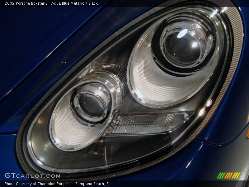 Aqua Blue Metallic / Black 2009 Porsche Boxster S