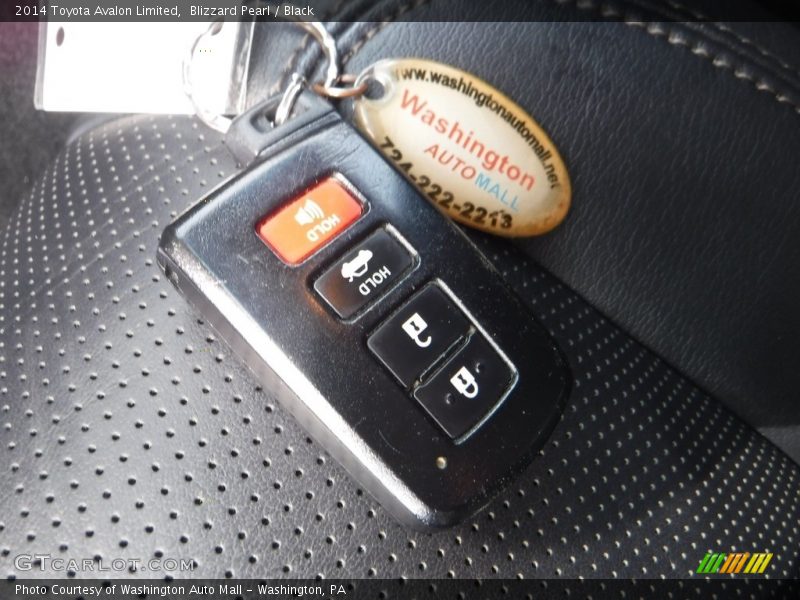 Blizzard Pearl / Black 2014 Toyota Avalon Limited