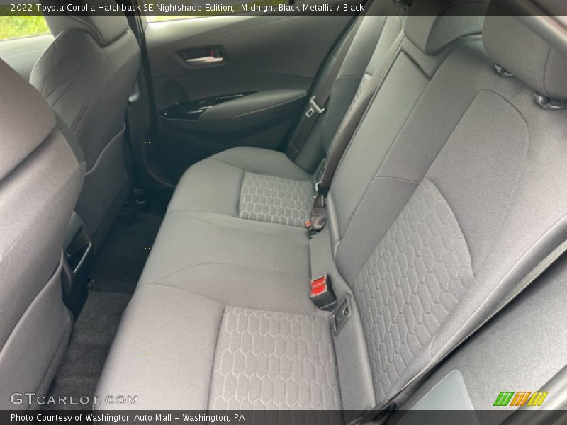 Rear Seat of 2022 Corolla Hatchback SE Nightshade Edition
